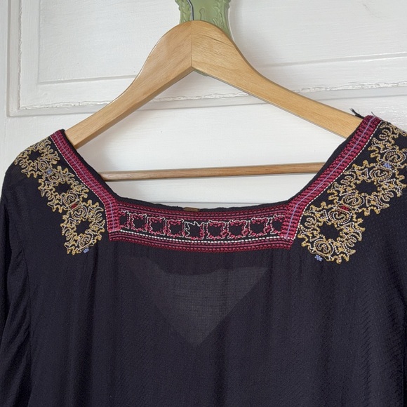 FREE PEOPLE WILD ONE EMBROIDERED MINI DRESS - Picture 10 of 14